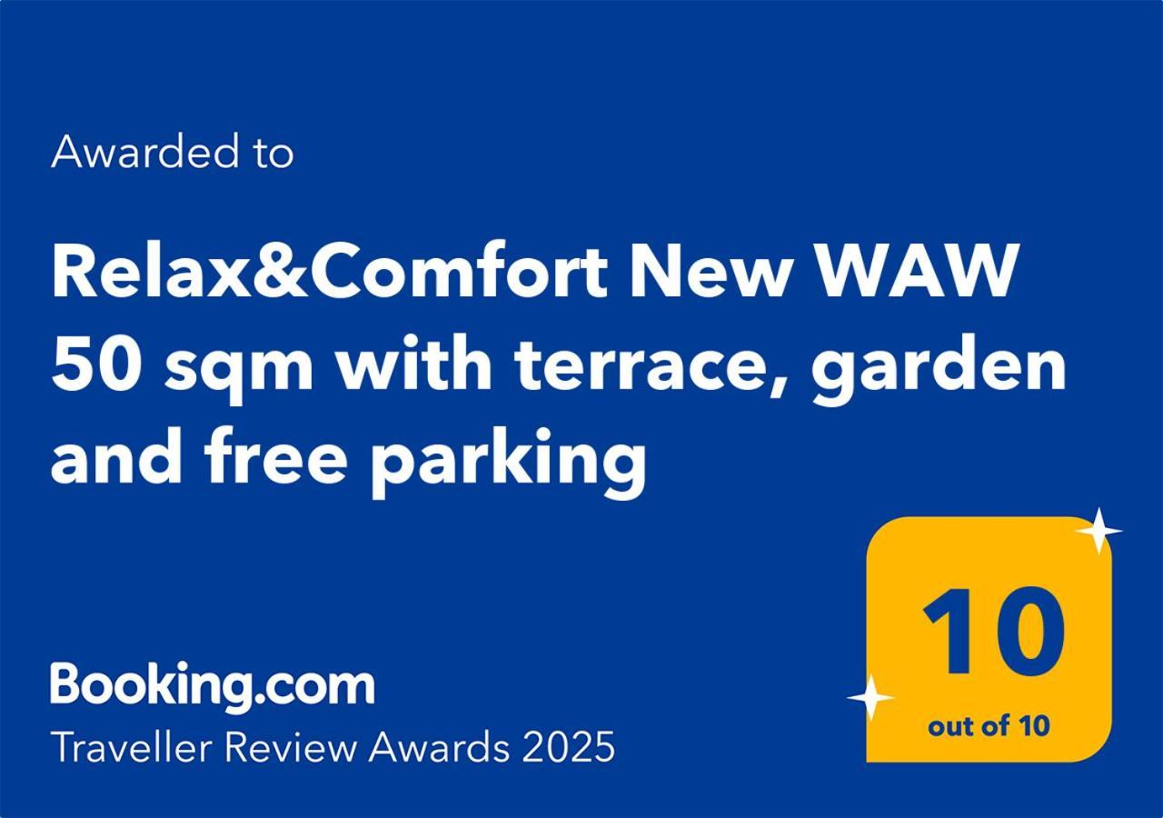Relax&Comfort New Waw 50 Sqm With Terrace, Garden, Free Parking And Ac 바르샤바 외부 사진